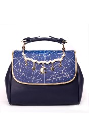 Lovely Lota Constellation 2 Way Handbag(Navy Blue/Black/White/Wine Red)